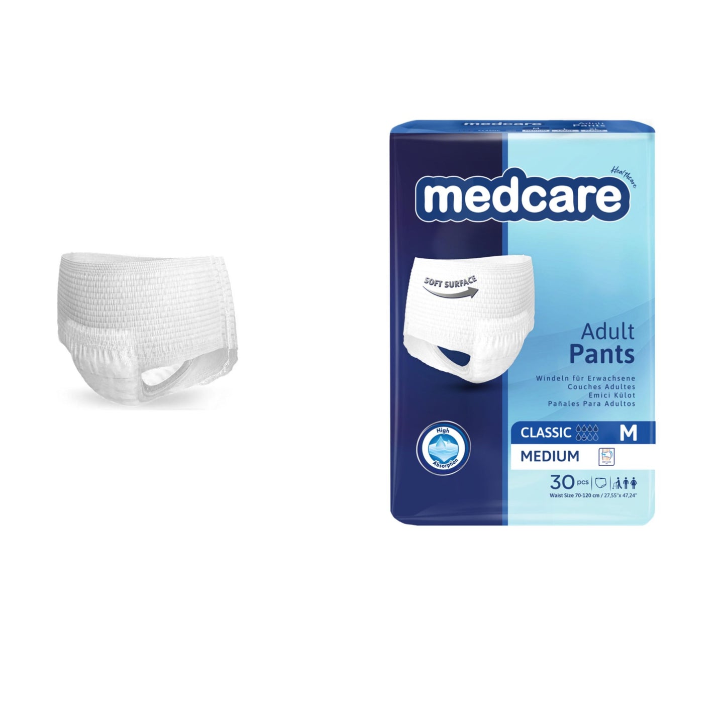 Medcare Adult Pants Medium(27.55" X 47.24")