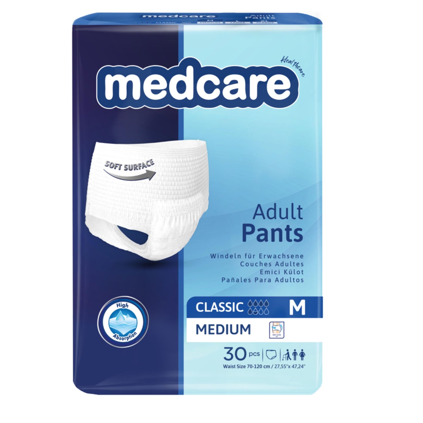Medcare Adult Pants Medium(27.55" X 47.24")
