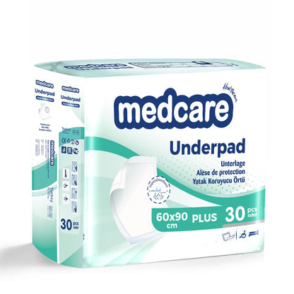 Medcare Underpad Plus 24x35 – Soft & Waterproof, 30-Pack