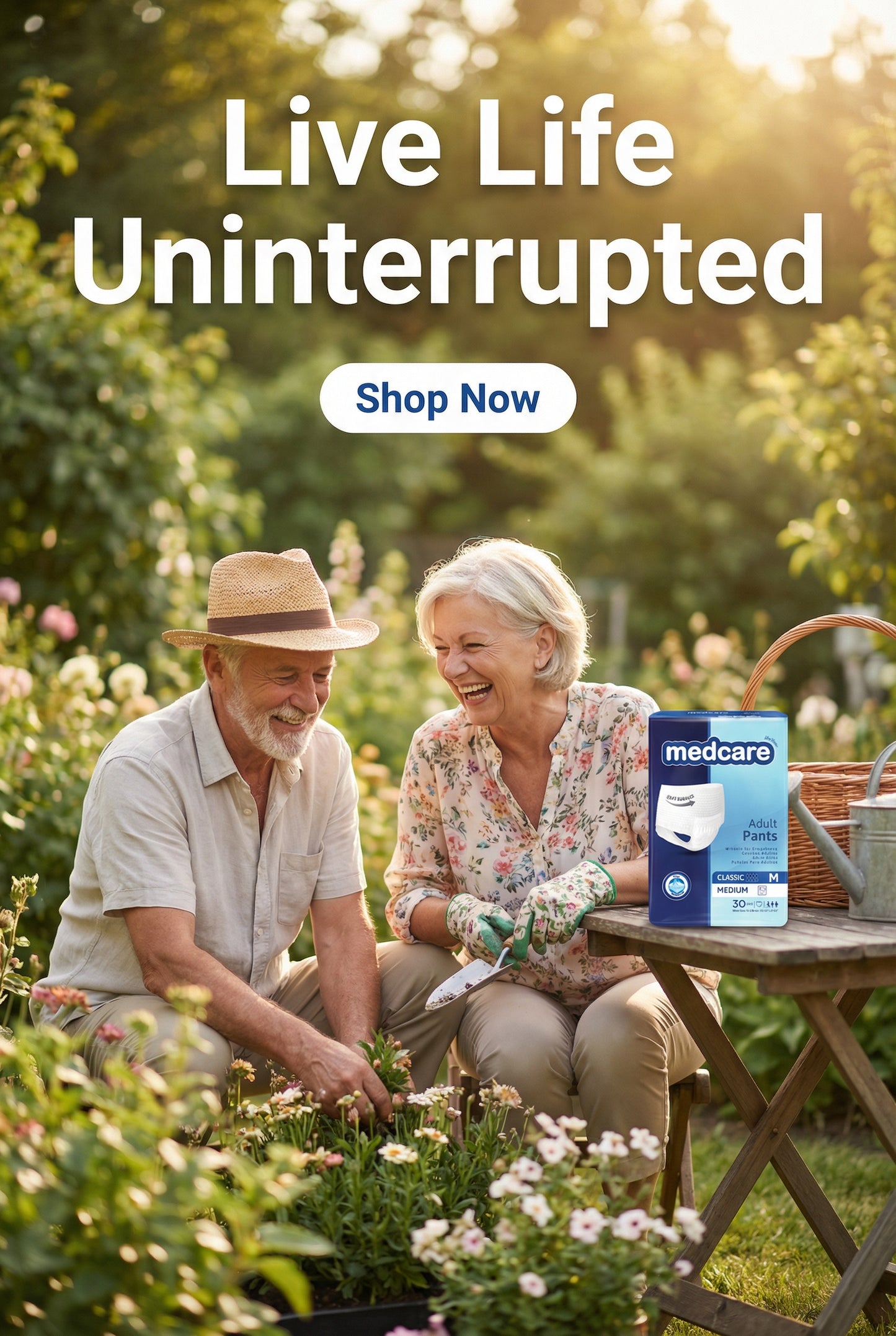 Medcare Adult Pull-Up Pants Medium – Leak Protection - Unisex